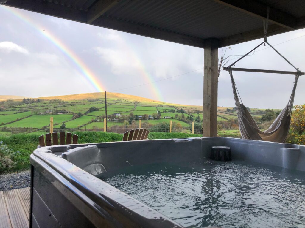 Beautiful views from the hot tub